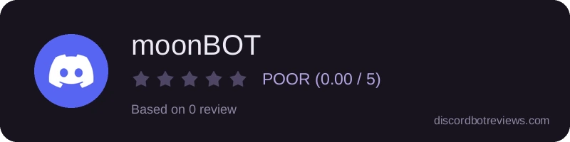 Rating widget preview for moonBOT