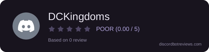 Rating widget preview for DCKingdoms