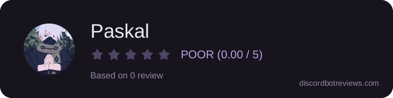 Rating widget preview for Paskal