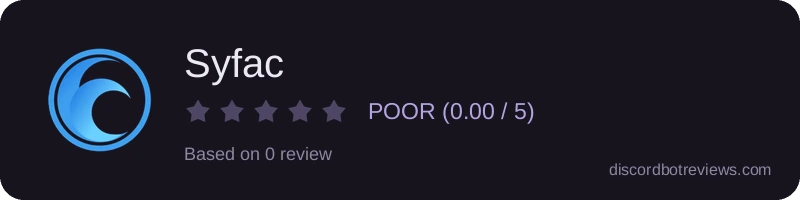 Rating widget preview for Syfac