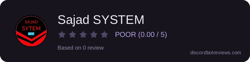 Rating widget preview for Sajad SYSTEM