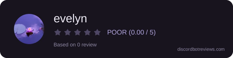 Rating widget preview for evelyn