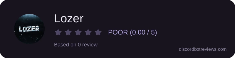 Rating widget preview for Lozer