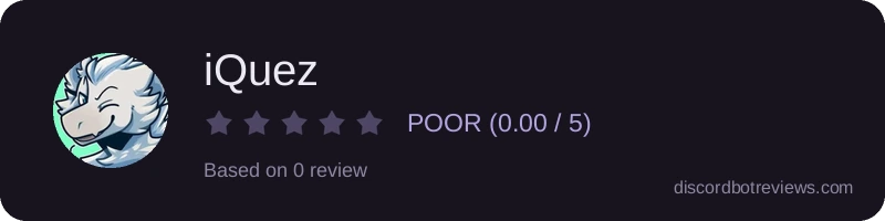 Rating widget preview for iQuez