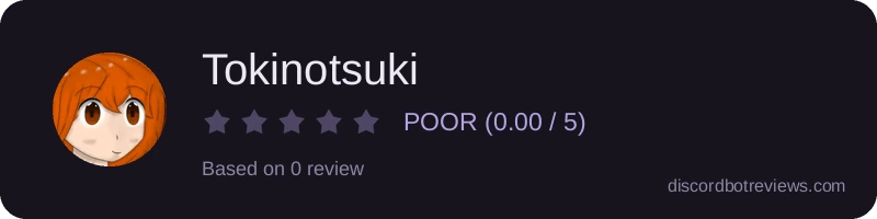 Rating widget preview for Tokinotsuki