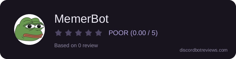 Rating widget preview for MemerBot