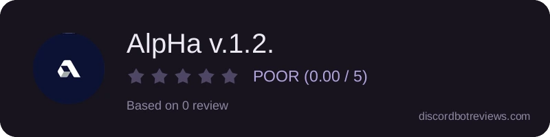 Rating widget preview for AlpHa v.1.2.