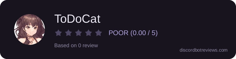Rating banner for ToDoCat