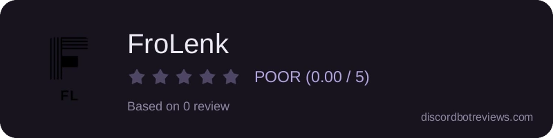 Rating widget preview for FroLenk