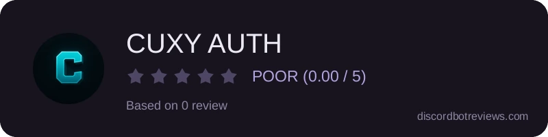 Rating banner for CUXY AUTH