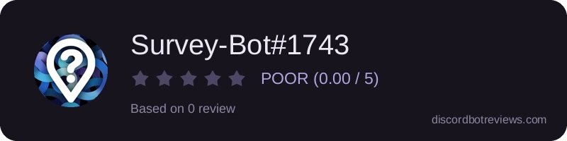 Rating widget preview for Survey-Bot#1743