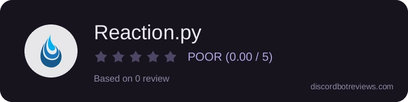 Rating widget preview for Reaction.py