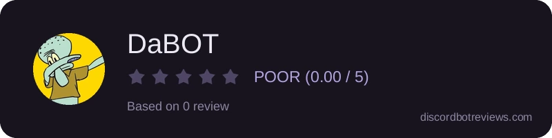 Rating banner for DaBOT