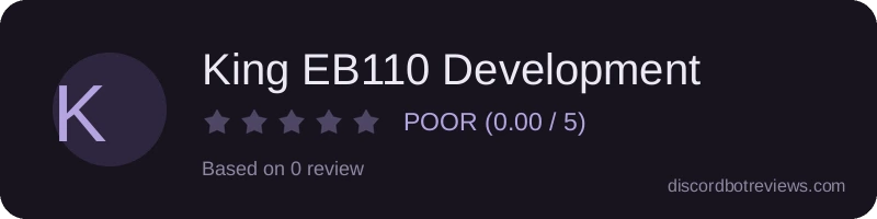 Rating widget preview for King EB110 Development