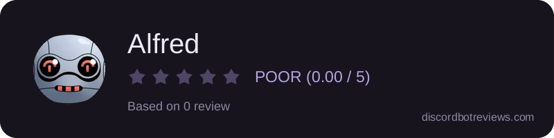 Rating widget preview for Alfred