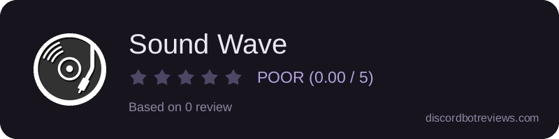 Rating widget preview for Sound Wave