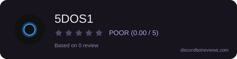 Rating widget preview for 5DOS1
