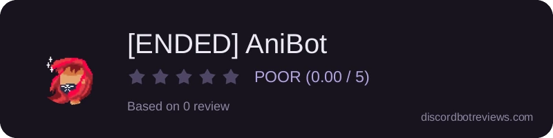 Rating widget preview for [ENDED] AniBot