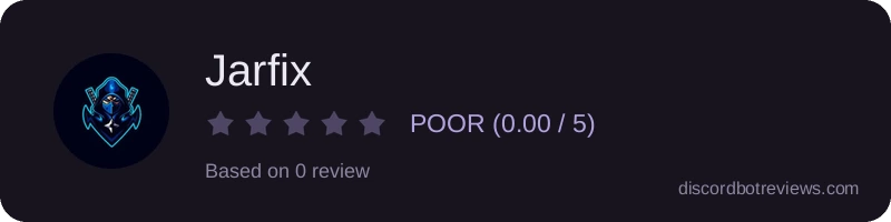 Rating widget preview for Jarfix
