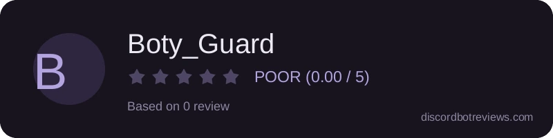 Rating widget preview for Boty_Guard