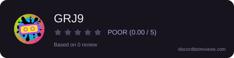 Rating widget preview for GRJ9