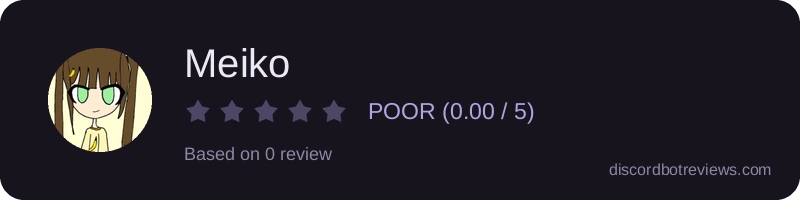 Rating widget preview for Meiko