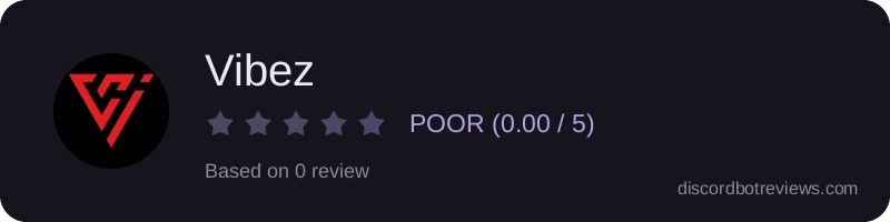 Rating widget preview for Vibez