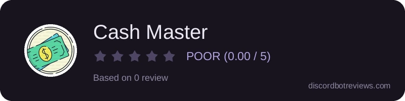 Rating widget preview for Cash Master