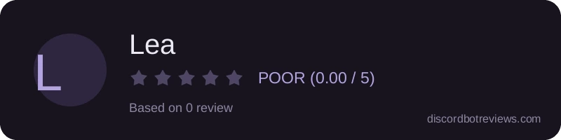 Rating widget preview for Lea