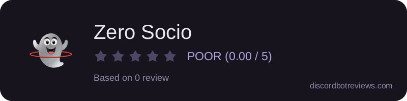Rating widget preview for Zero Socio