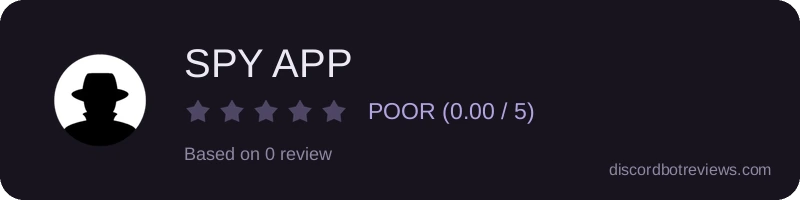 Rating widget preview for SPY APP