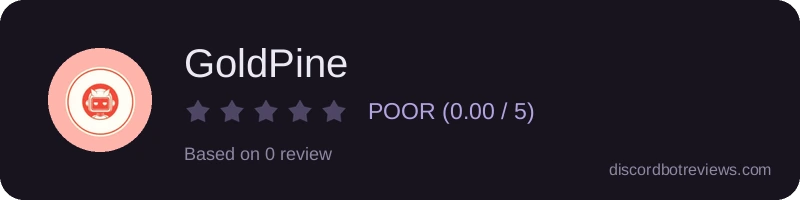 Rating banner for GoldPine