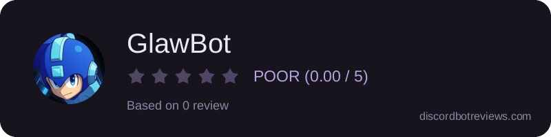 Rating widget preview for GlawBot