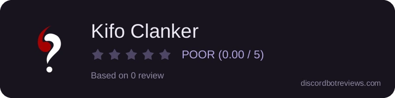 Rating widget preview for Kifo Clanker