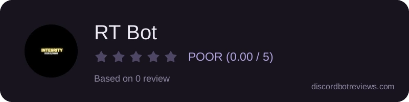 Rating widget preview for RT Bot