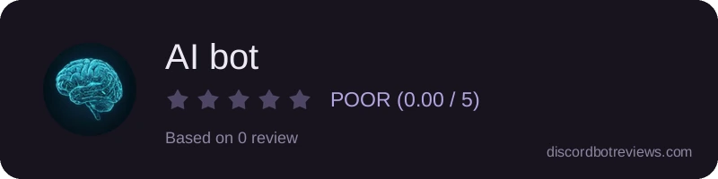 Rating widget preview for AI bot