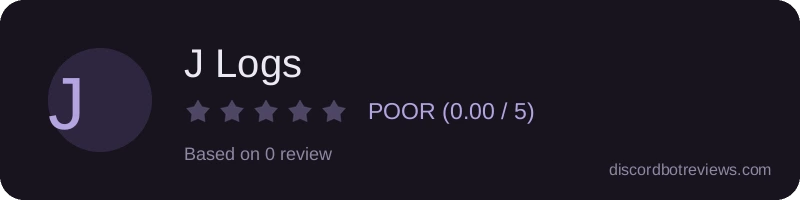 Rating widget preview for J Logs