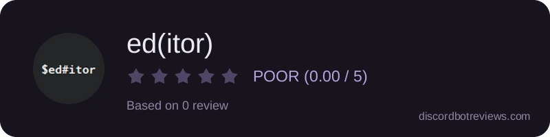 Rating widget preview for ed(itor)
