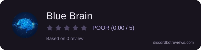 Rating widget preview for Blue Brain