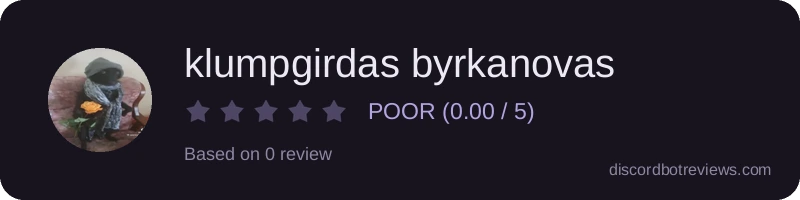 Rating widget preview for klumpgirdas byrkanovas