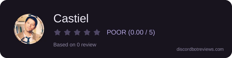 Rating widget preview for Castiel
