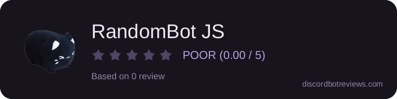 Rating widget preview for RandomBot JS