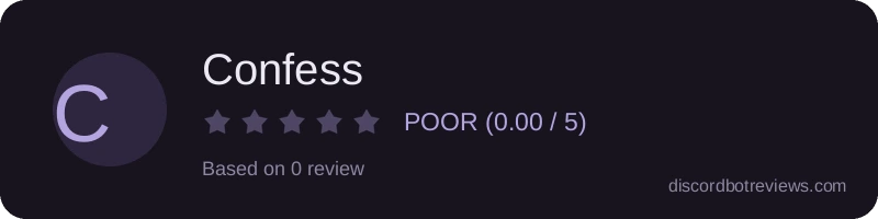 Rating banner for Confess
