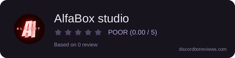 Rating widget preview for AlfaBox studio