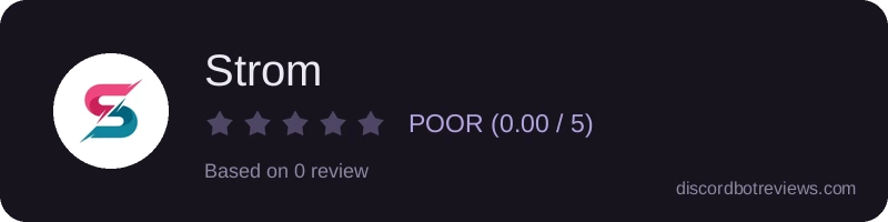 Rating widget preview for Strom