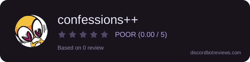 Rating widget preview for confessions++