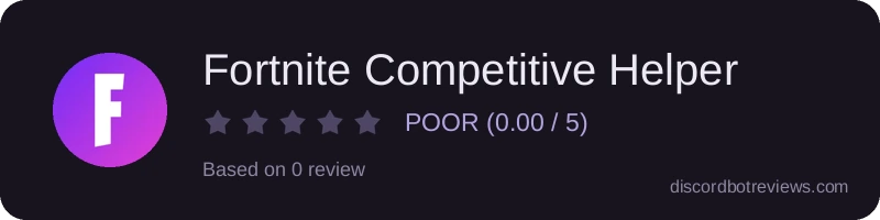 Rating banner for Fortnite Competitive Helper