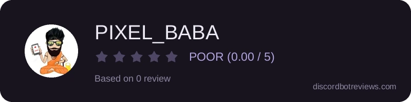 Rating widget preview for PIXEL_BABA