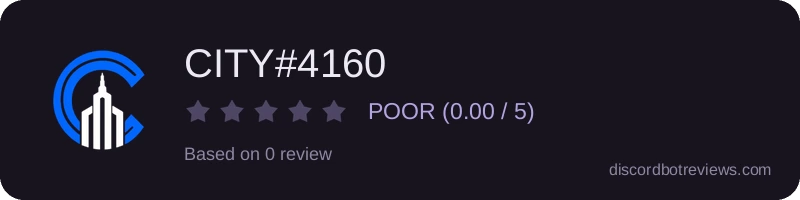 Rating banner for CITY#4160