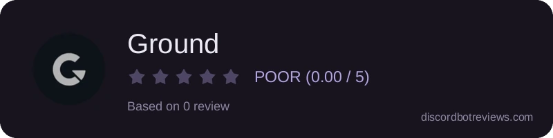 Rating widget preview for Ground